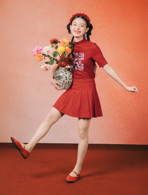 Chân váy ngắn nữ người lớn Mã mây