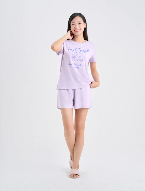 Bộ mặc nhà nữ có hình in