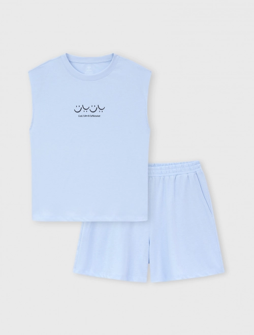 Bộ mặc nhà nữ có hình in