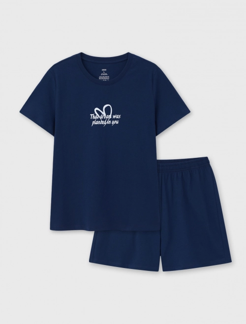 Bộ mặc nhà nữ có hình in