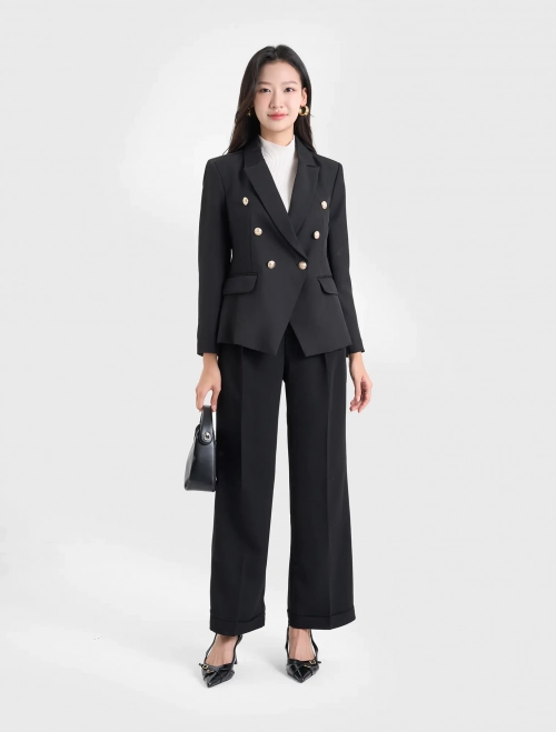 Áo blazer nữ dài tay chiết eo