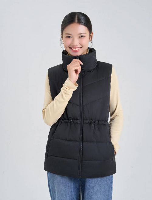 Áo khoác gilet chần bông nữ