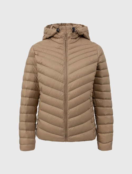 Áo khoác lông vũ nữ trượt nước 