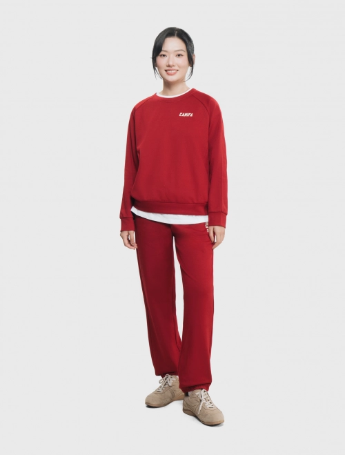 Bộ quần áo nỉ nữ có hình in