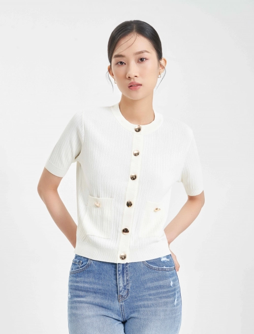 Áo cardigan nữ cộc tay