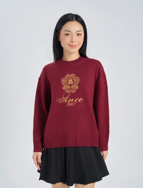Áo len nữ có hình thêu