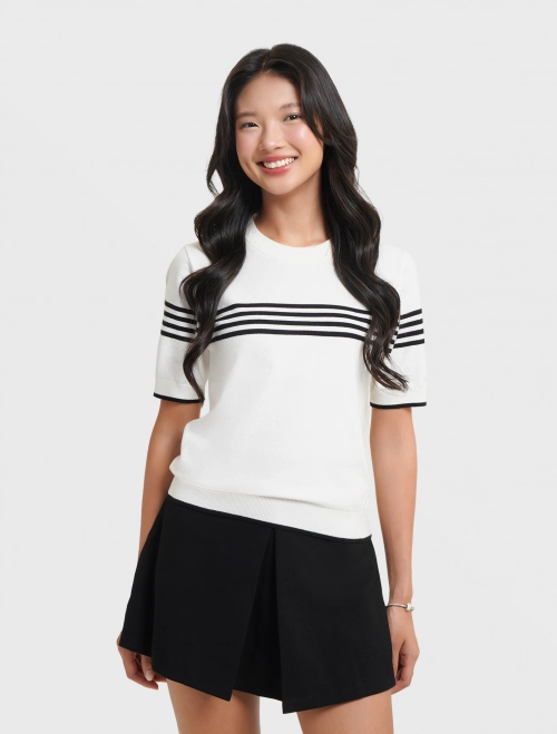 Áo len nữ cộc tay dáng ôm