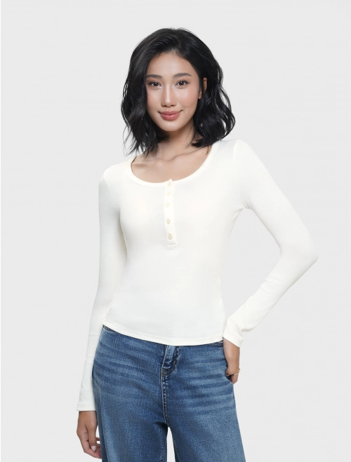 Áo phông dài tay nữ dáng ôm