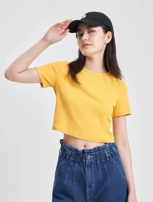 Áo phông nữ croptop dáng ôm