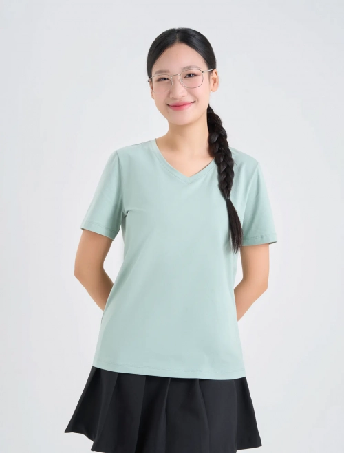 Áo phông nữ cổ tim