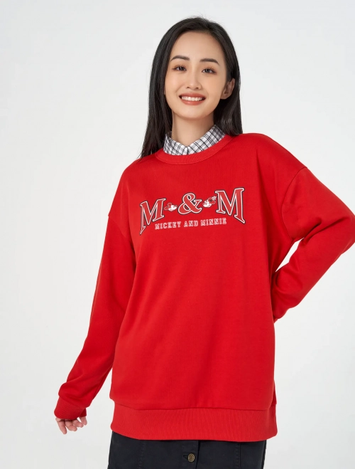 Áo nỉ nữ có hình in