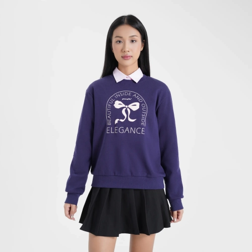 Áo nỉ nữ có hình in