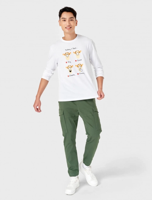 Quần khaki nam cạp chun túi ốp dáng jogger