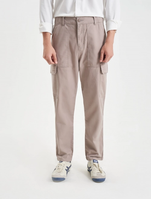 Quần khaki nam cotton dáng suông