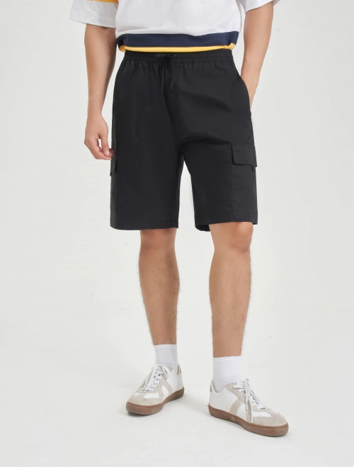 Quần soóc khaki nam dáng suông