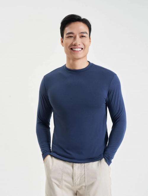 Áo giữ nhiệt nam cổ 3 phân