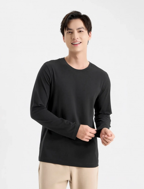 Áo body nam cổ tròn
