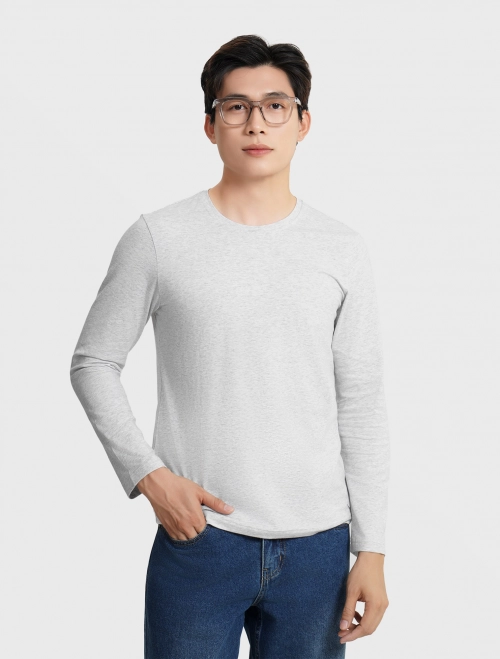 Áo body nam cổ tròn