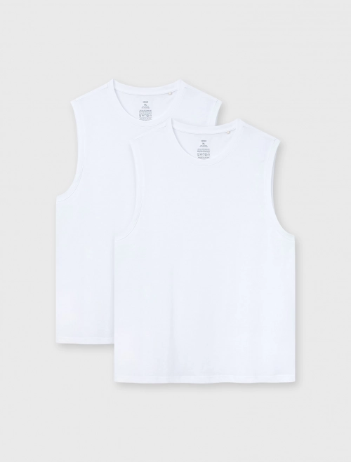 Combo 2 áo sát nách mặc nhà nam Cotton USA | OEKO-TEX