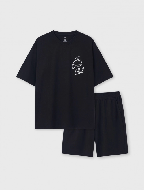 Bộ mặc nhà nam Cotton USA có hình in