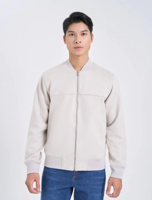 Áo khoác bomber nam da lộn