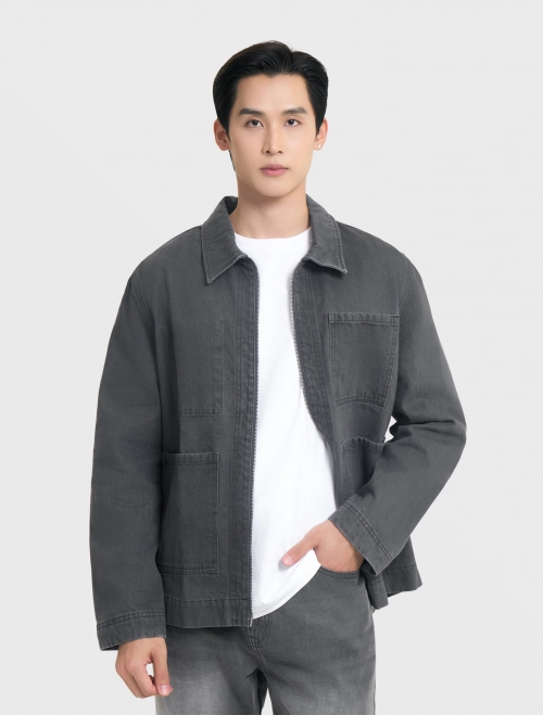 Áo khoác jean nam cotton USA