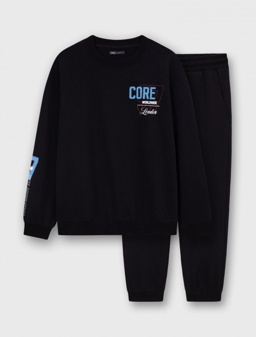 Bộ quần áo nỉ nam có hình in