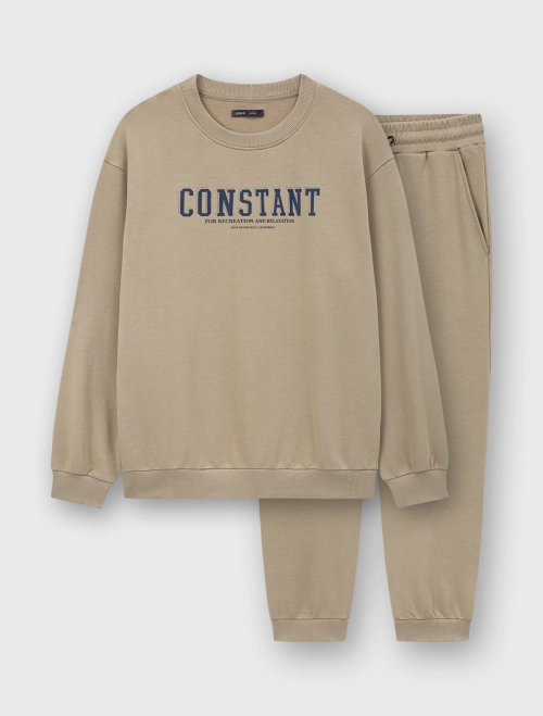 Bộ quần áo nỉ nam có hình in