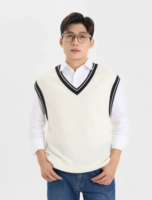 Áo len gilet nam