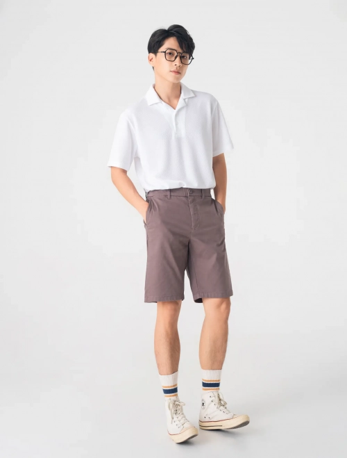 Áo polo nam cổ bẻ cộc tay