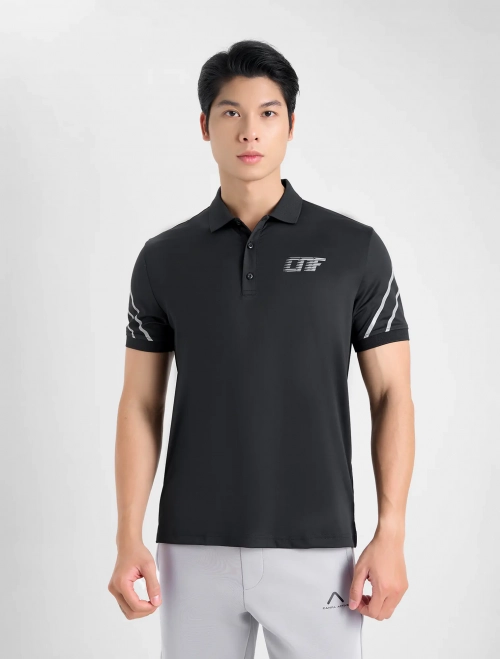 Áo polo active nam hình in phản quang