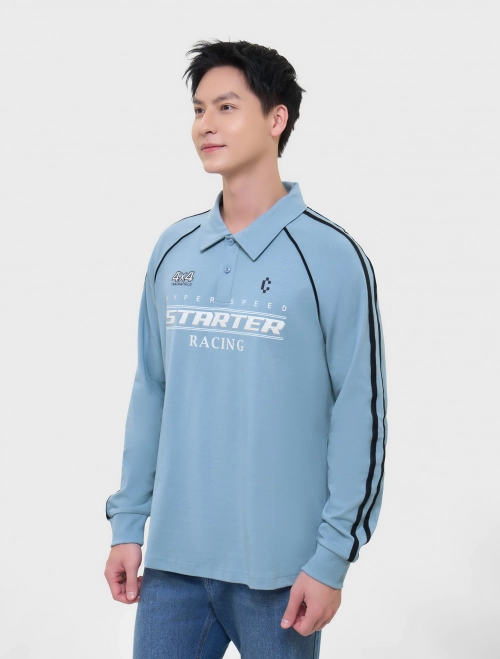 Áo polo nam cotton USA dài tay