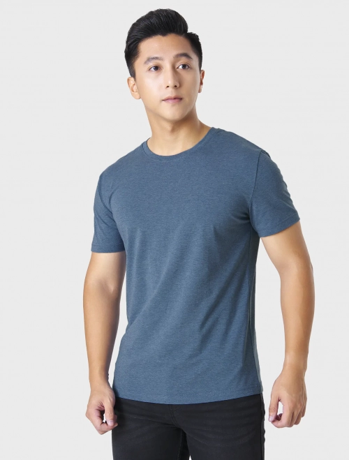 Áo phông nam cổ tròn cộc tay dáng suông