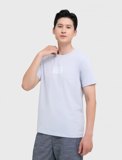 Áo phông nam dáng suông có hình in