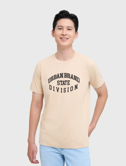 Áo phông nam dáng suông có hình in