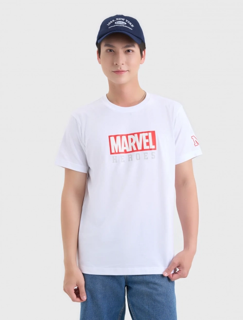 Áo phông nam cotton USA in hình Avenger