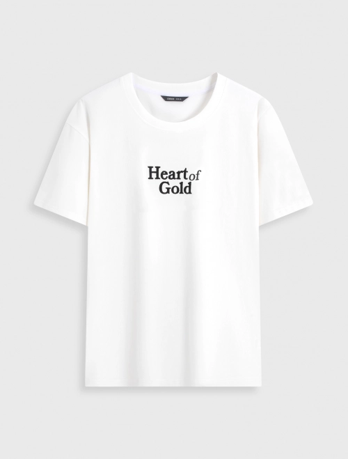 Áo phông nam dáng suông có hình in