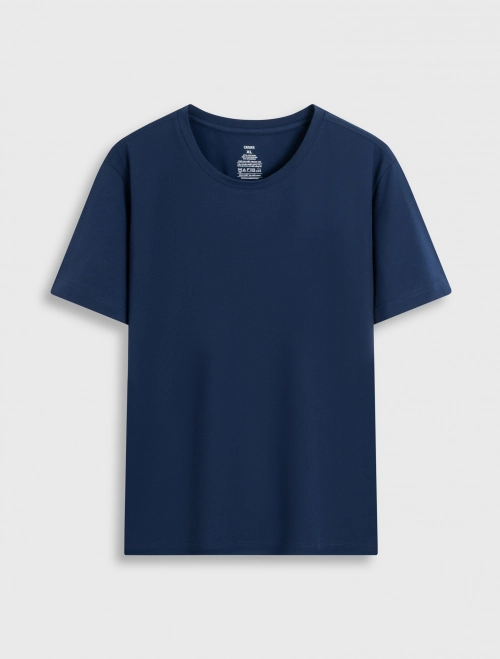 Áo phông nam Cotton USA basic cổ tròn