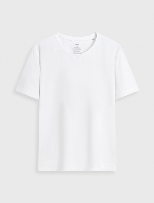 Áo phông nam Cotton USA basic cổ tròn