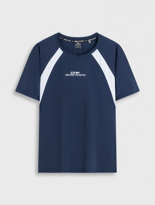 Áo phông active nam phối màu dáng rộng