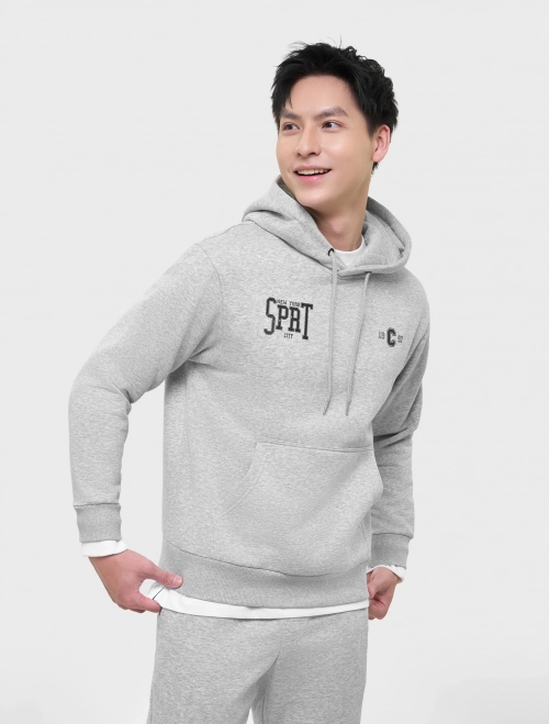 Áo nỉ nam cào bông có hình in