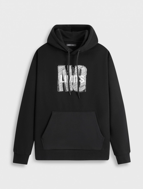 Áo nỉ nam cào bông có hình in